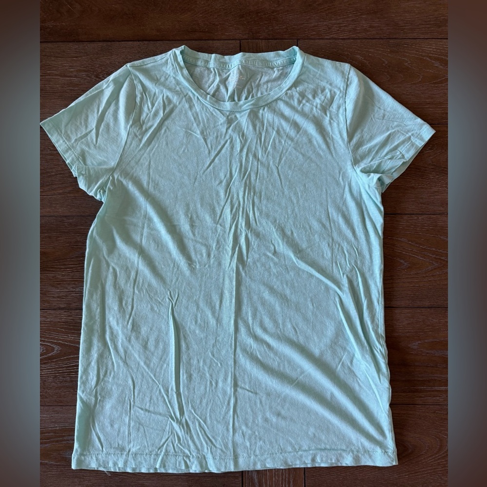 NWOT J. Crew Light Green Short Sleeve Tee